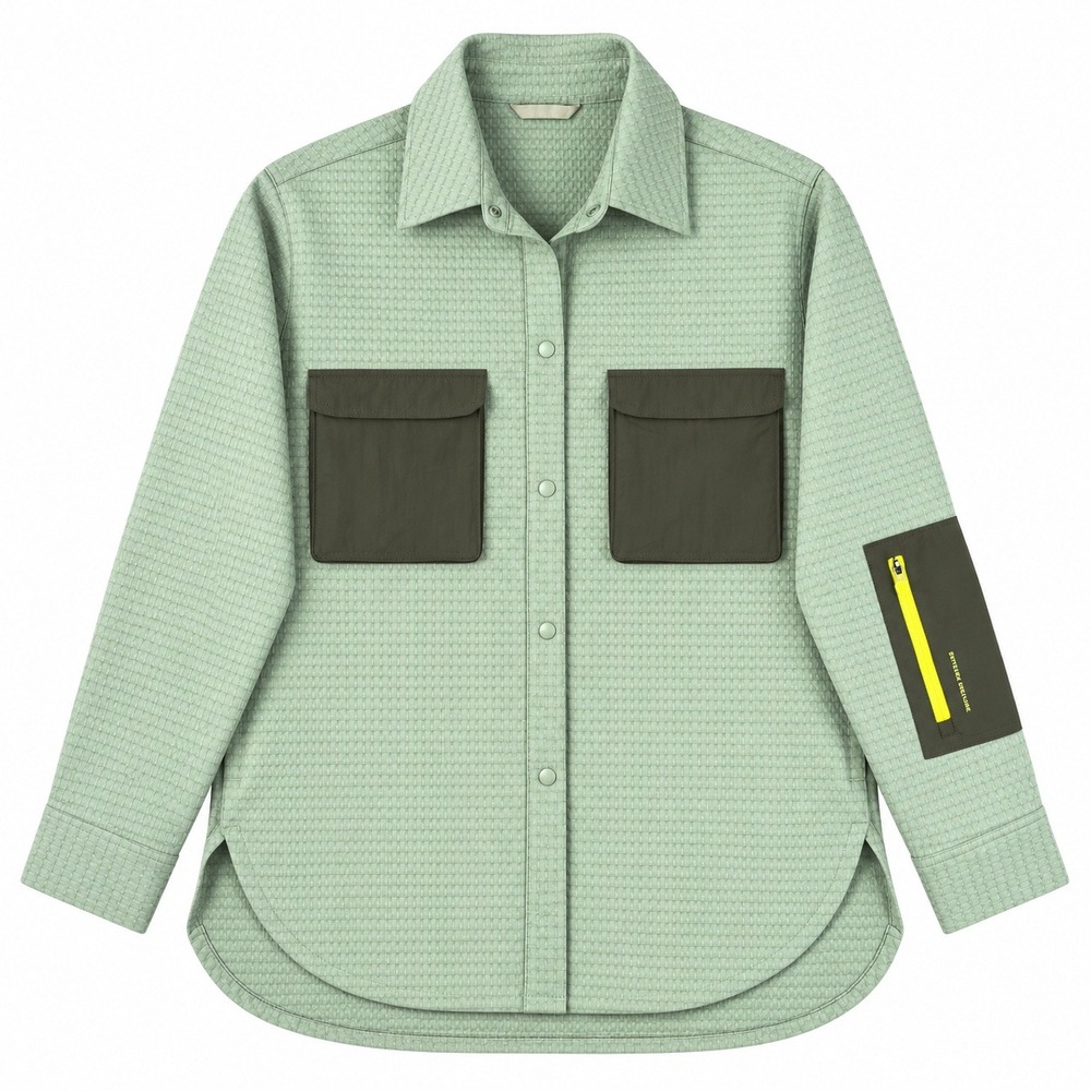 Lululemon Grid Fleece Hiking Overshirt Women's 6 Green Utility Gorpcore Jacket